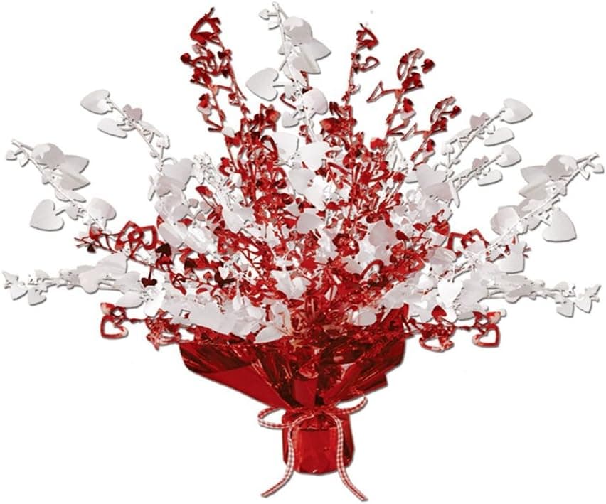 Heart Gleam 'N Burst Centerpiece 15in., Pkg/1