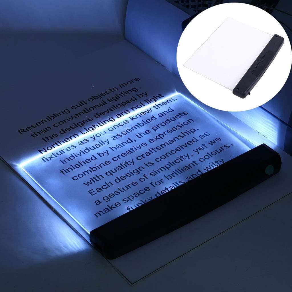 Tiapo LED Reading Light Warm White Brightness for Eye-Protection, Portable Bookmark Light for Reading in Bed, Car