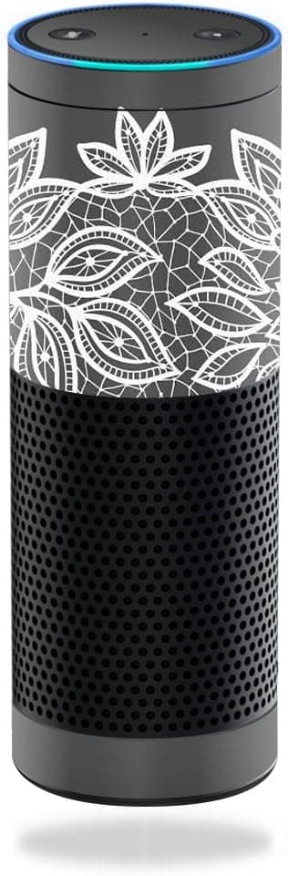 MightySkins Skin Compatible with Amazon Echo - Floral Lace | Protective, Durable, and Unique Vinyl Decal wrap Cover | Easy to Apply, Remove, and Change Styles | Made in The USA