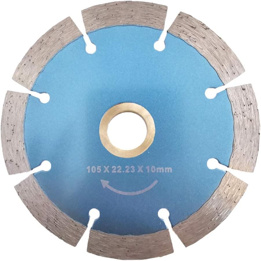 Meacase 4 inch Segmented Diamond Saw Blade for Concrete Masonry Brick Block Stone with 7/8"-5/8" Arbor