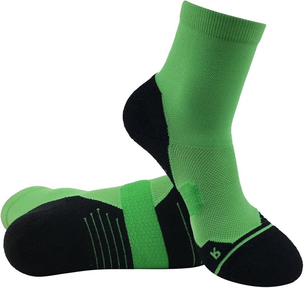 Men's Women's Tennis Socks, HUSO Performance Sports Ankle Compression Socks 1,2,3,4,6 Pairs