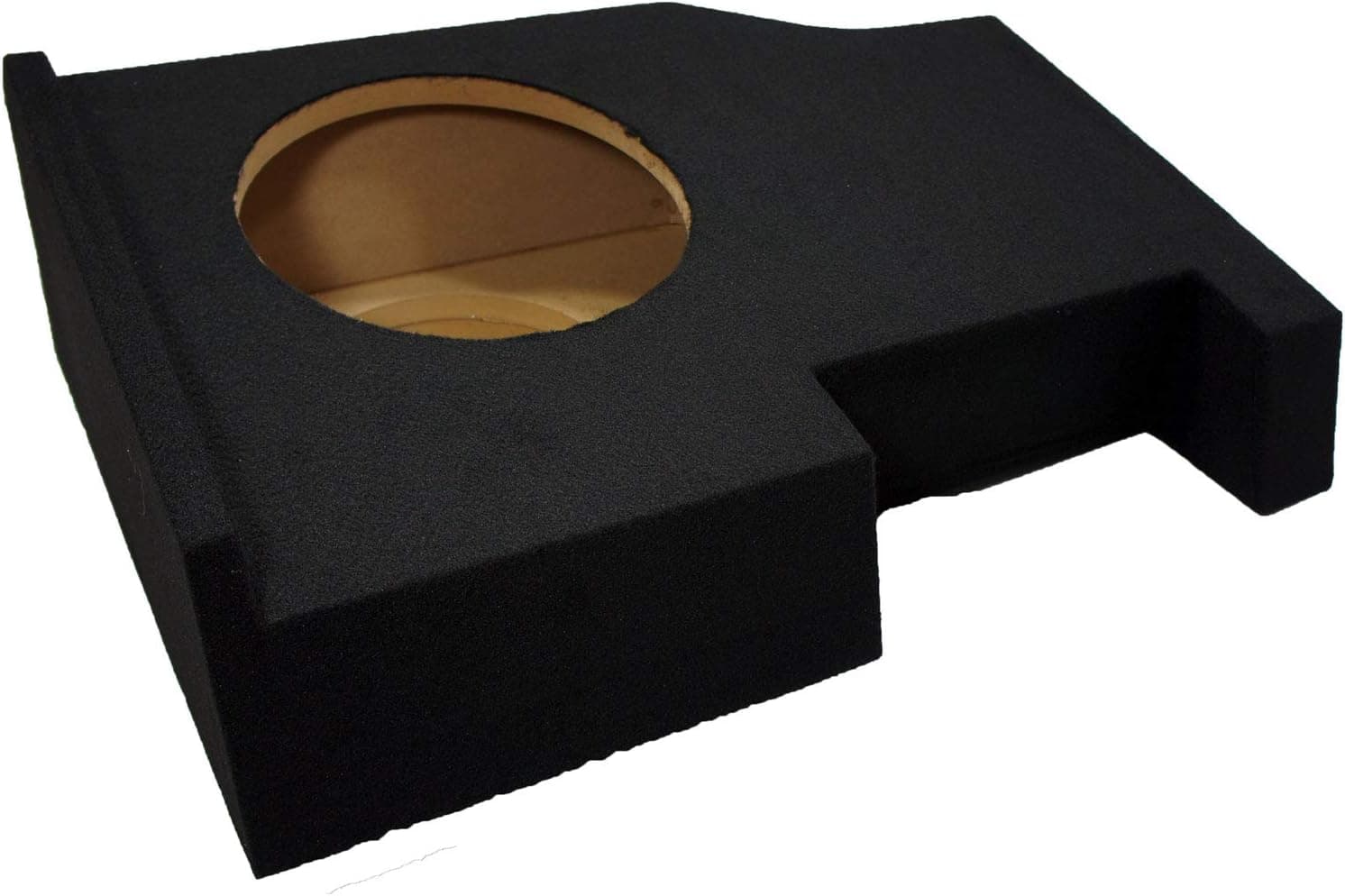 Compatible with 2014 - UP Chevy Silverado Crew Cab Truck Single 10" Sub Box Subwoofer Enclosure
