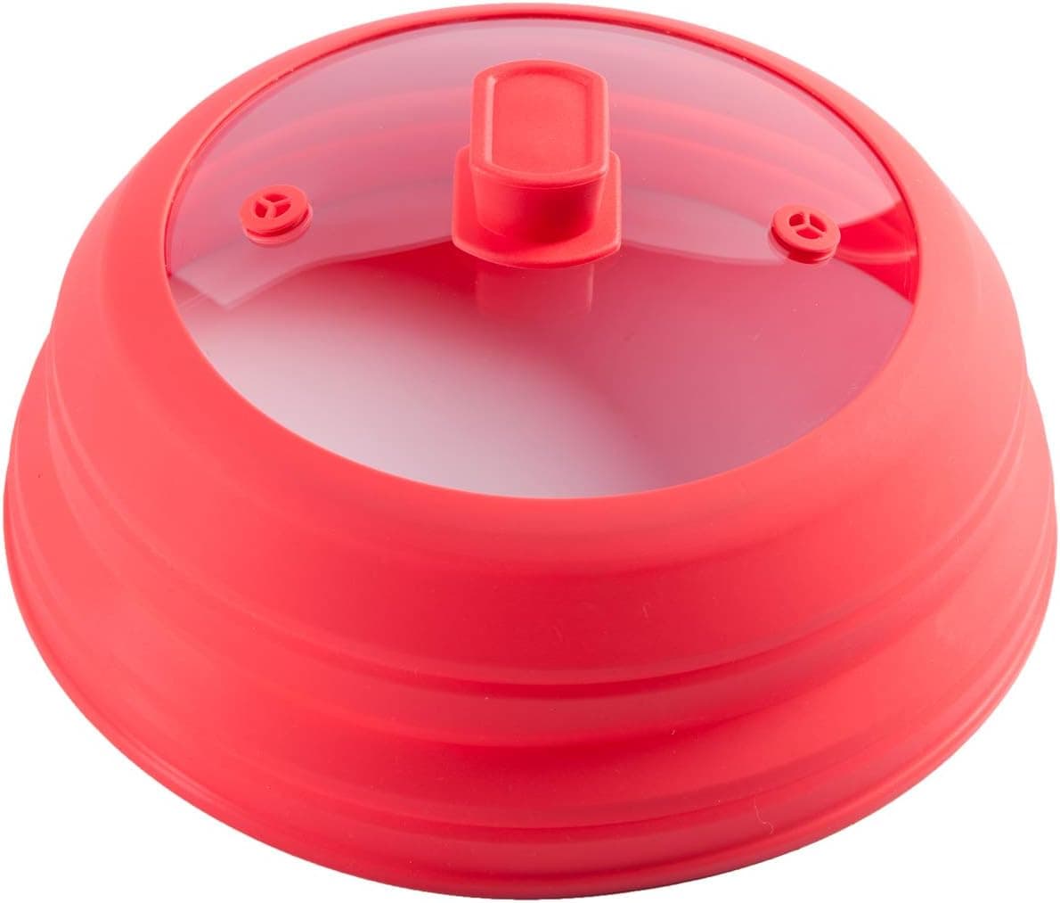 Microwave Splatter Guard Food Cover Anti-heat Easy Grip Handle Steam Vented Holes No BPA 8-9-10-11 inch Microwave Splash CoverThree-fold Collapsible