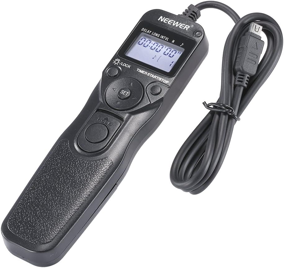 NEEWER® RM-UC1 Digital Timer Remote Control w/ LCD Display for Olympus E-400 E-410 E-420 E-450 E-510 E-520 E-600 E-620 E30 E-P1 E-P2