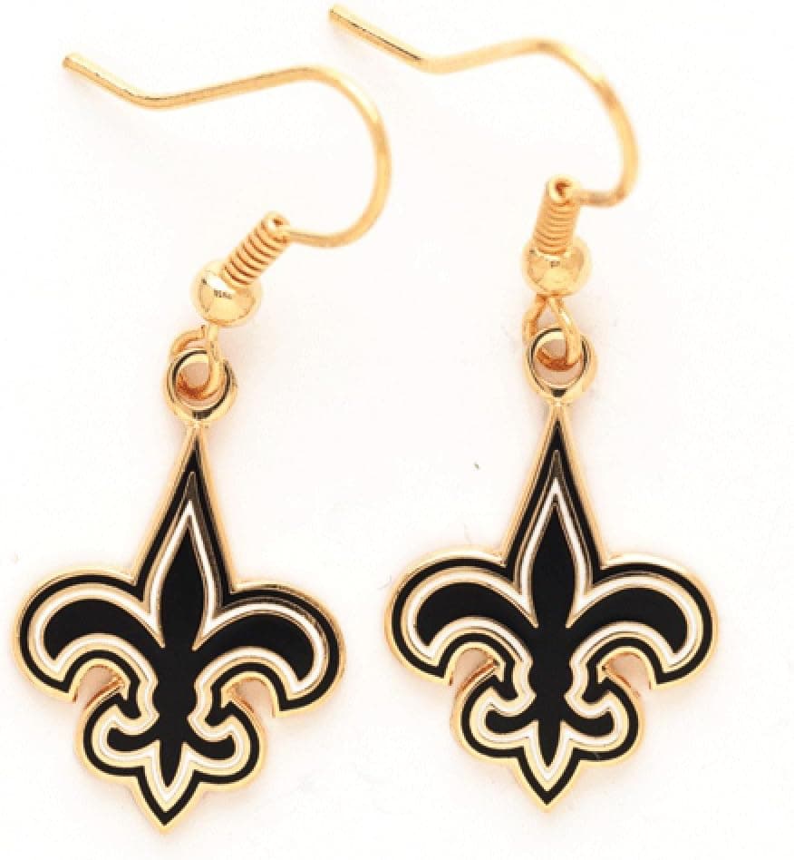 WinCraft NFL New Orleans Saints 48595061 Earrings Jewelry Card