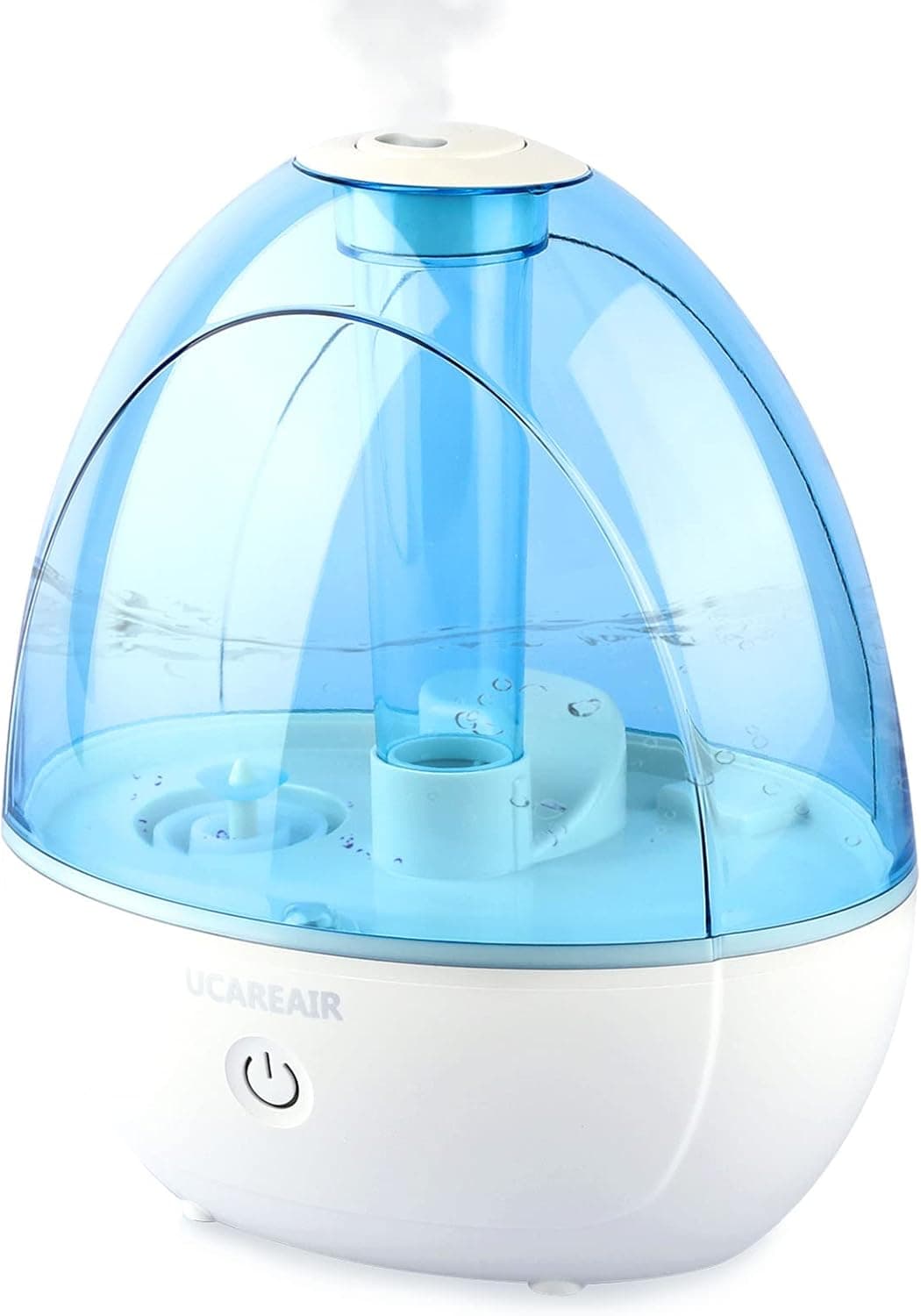 UCAREAIR Ultrasonic Cool Mist 2L Humidifier, 28dB Whisper-Quiet Humidifiers for Bedroom, Air Humidifiers for Baby Nursery, 360°Rotation Nozzle, Up to 30 Hours, Auto Shut-Off, Night Light
