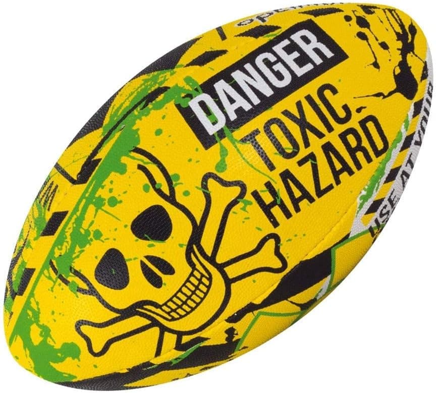 Optimum Training Rugby Ball (Size 4, HAZARD)