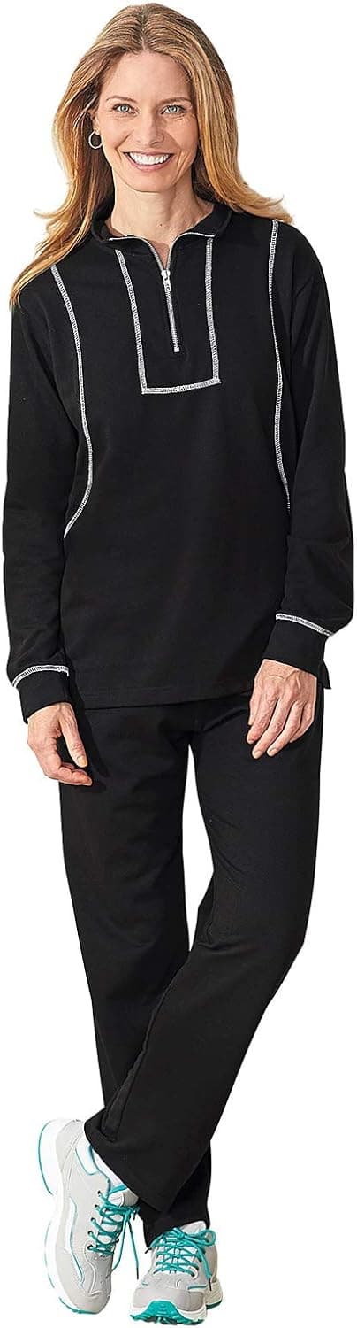 Carol Wright Gifts French Terry Knit Set by Freedom Fit Zone