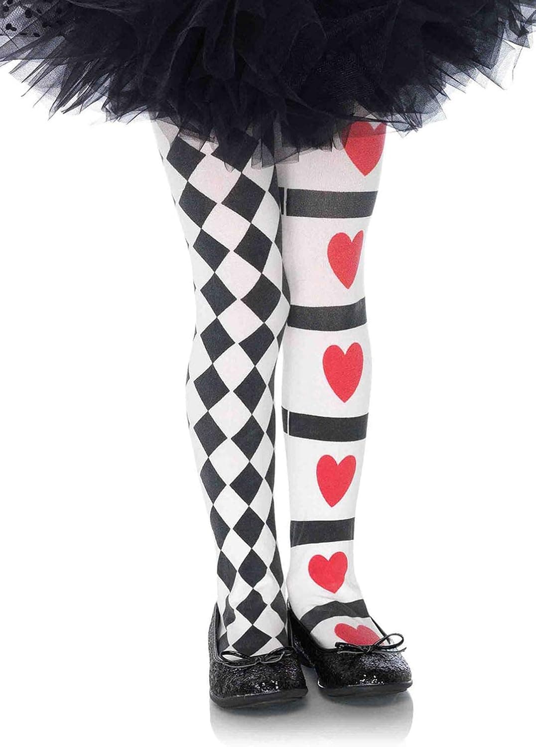 Leg Avenue Children's Harlequin and Heart Tights