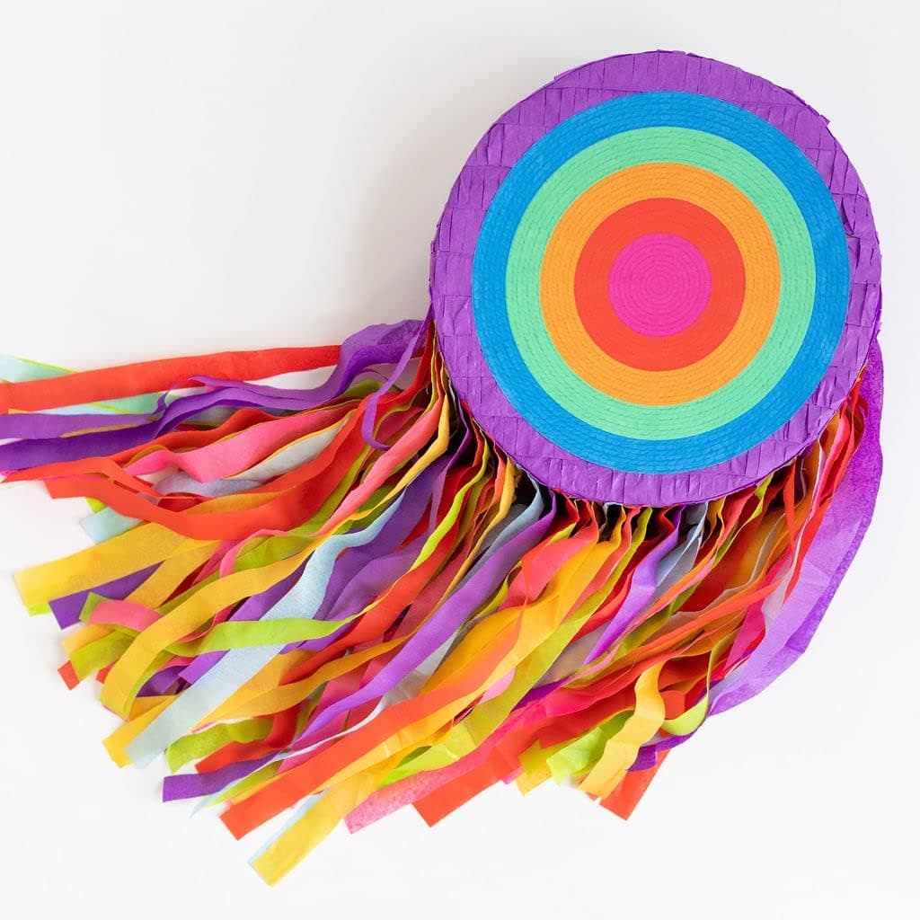 Riles & Bash Mexican Fiesta Pinata with Streamers - Mexican Party Decorations for a Birthday, Taco Party, Dia de Los Muertos - Cinco de Mayo Party Decorations - Fiesta Party Decorations and Fiesta Party Supplies
