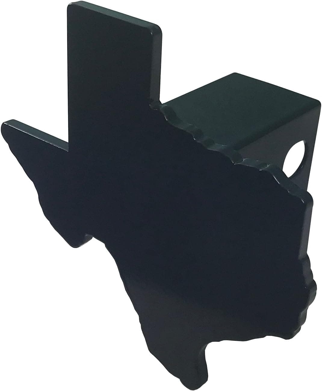 AMG Auto Emblems Premium State of Texas (Texas Shaped) Solid Metal Heavy Duty Black Hitch Cover