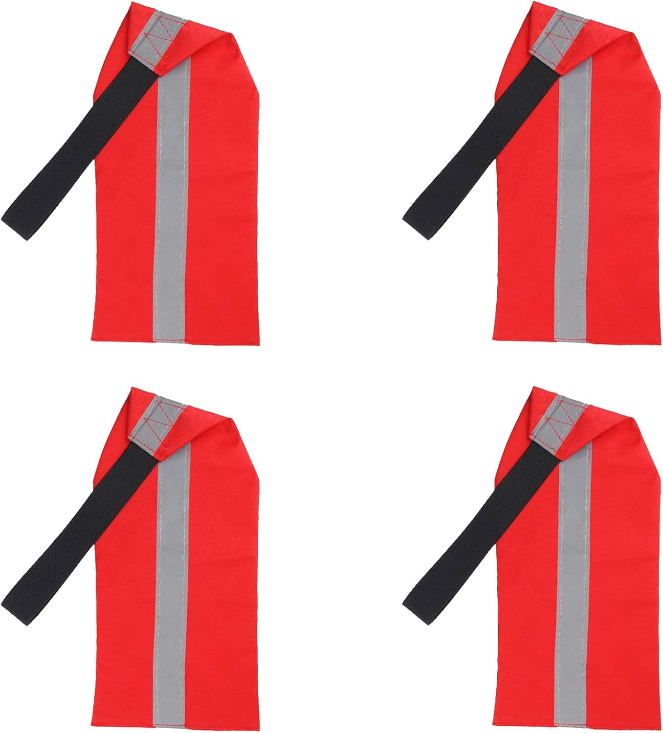 Kasteco 4 Pieces Travel Warning Flag Safety Travel Flag for Kayak