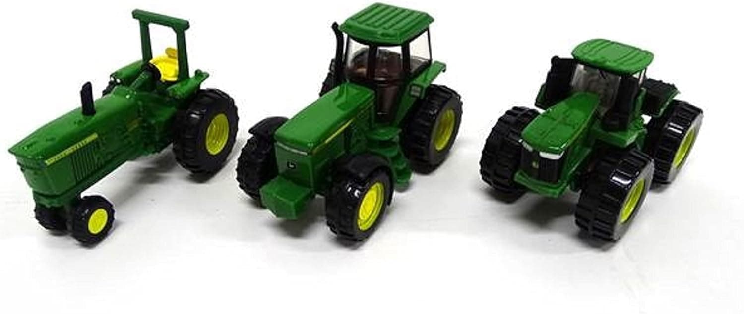 ERTL Iron Toy 3-Pack - Includes John Deere 9620R, 4020, and 4960 Tractors , Green