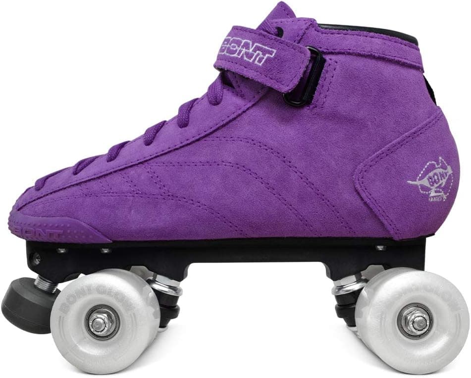 Bont Skates - Prostar Purple Suede Professional Roller Skates with Glow Light Up Led Luminous Wheels - Indoor and Outdoor - Roller Skates for Women - Girls - Ladies rollerskates
