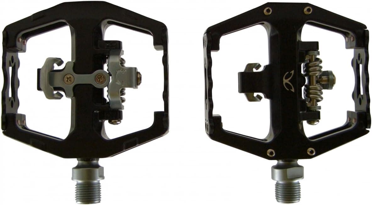 eXotic AM-DH Alloy Compact Clipless SPD & Flat One Side Pedals - Mud resistant