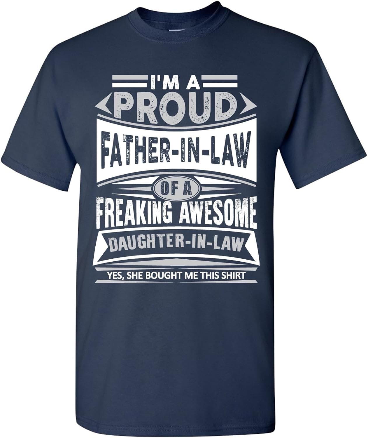 Proud Father-in-Law T-Shirt Basic Cotton