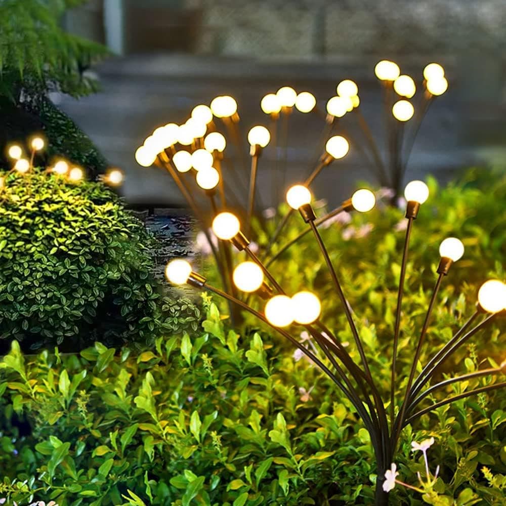 Arily Solar Powered Firefly Lights Outdoor 10 Pack Solar Firefly Lights Outdoor Waterproof, Firefly Solar Garden Lights Outdoor Starburst Swaying Lights for Yard Patio Pathway Decoration…