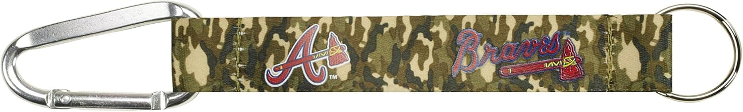 MLB Atlanta Braves Brown Camo Carabiner Keychain