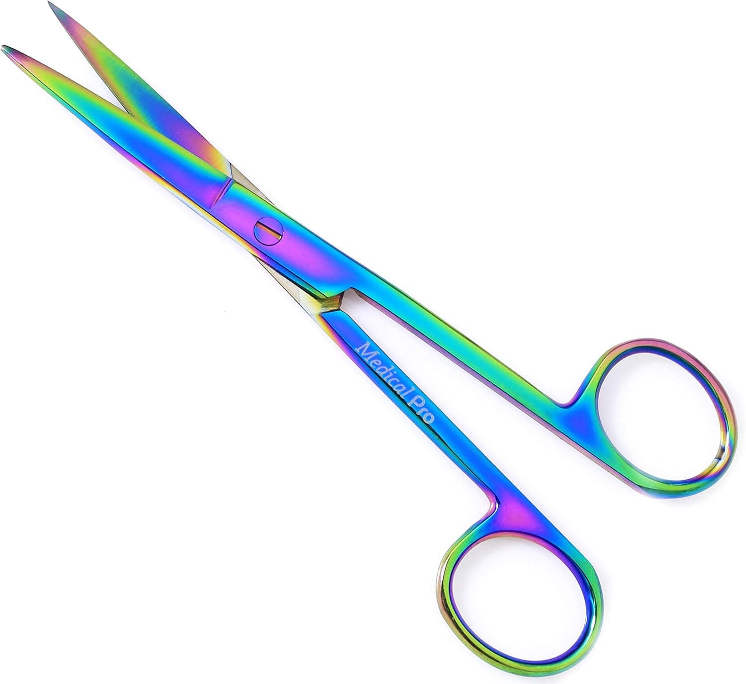 MEDICAL PRO-MEDICAL AND NURSING OPERATING SCISSORS SHARP/SHARP STRAIGHT ;-Multi Titanium-Supreme Grade, Made Of High Grade Surgical Stainless Steel, 5.5"-140-10001MT, By ProMax