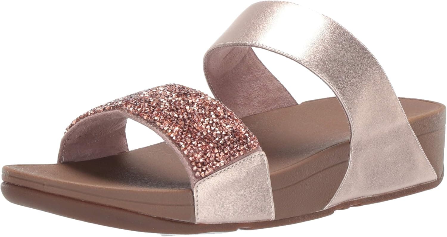 FitFlop Women's Sparklie Crystal Slide Sandal
