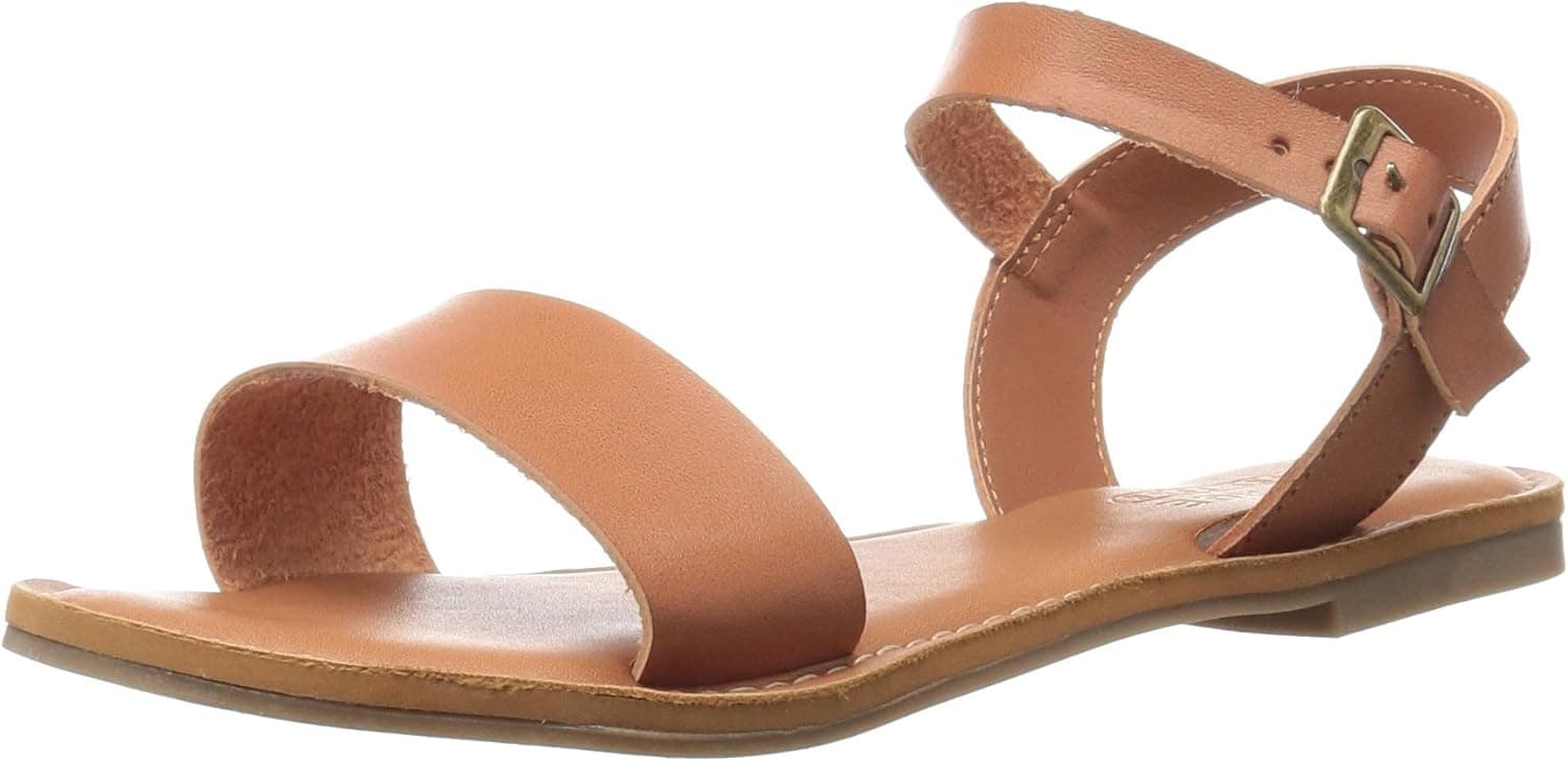 Rampage Women's Malta Basic One Strap Sandal with Ankle Strap