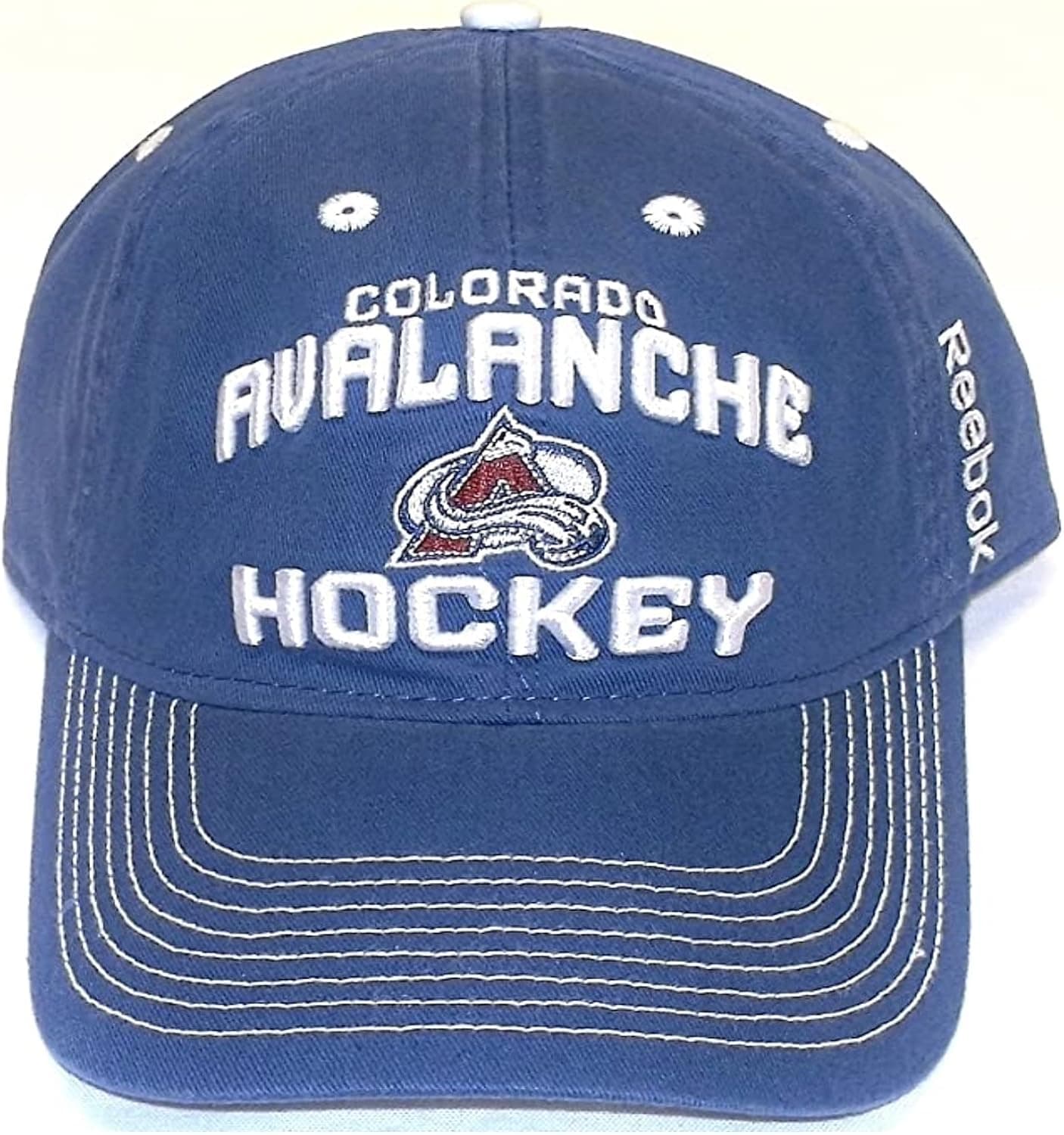 Colorado Avalanche Locker Room Slouch Strap Back Reebok Hat - OSFA