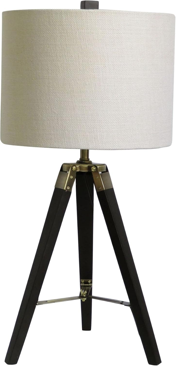 Martin Richard W-2025ESP Table Lamp, 28", Weathered Espresso/Antique Brass
