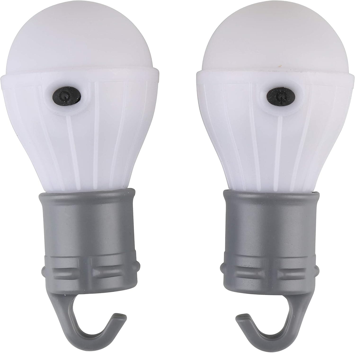 Tahoe Trails 2 Pack 60 Lumen Compact LED Lantern Tent Camp Light Bulb for Camping Hiking Fishing Emergency Lights, Battery Powered Portable Lamp