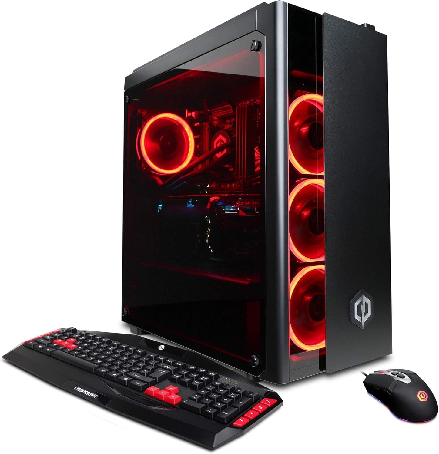 CYBERPOWERPC Gamer Xtreme VR GXiVR8320A Gaming PC (Liquid Cooled Intel i7-8700K 3.7GHz, 32GB DDR4, NVIDIA GeForce RTX 2080 8GB, 480GB SSD, 2TB HDD, 802.11AC WiFi & Win 10 Home) Black