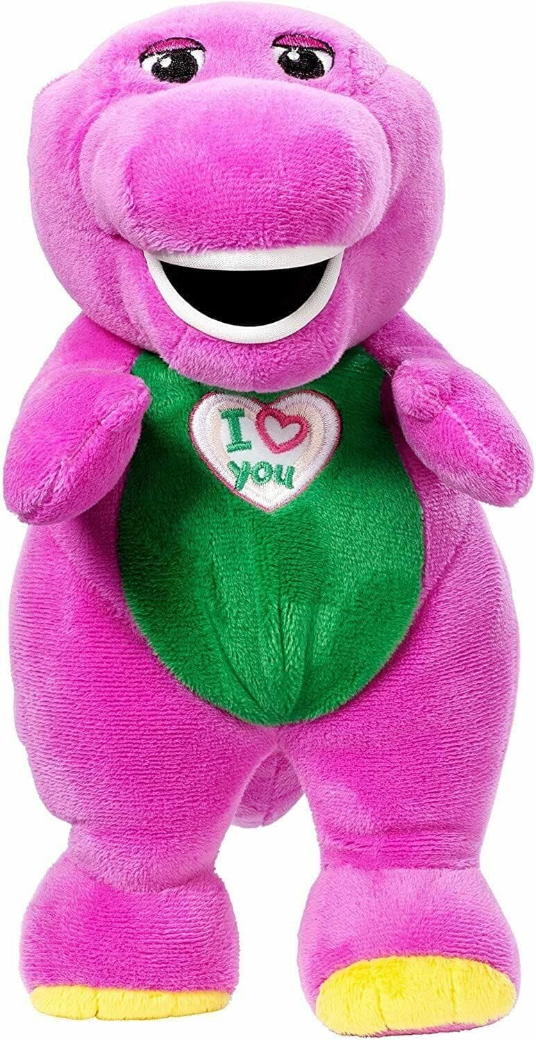 Barney Purple Dinosaur Singing I Love You Plush Tv Stuffed Soft Animal 8"