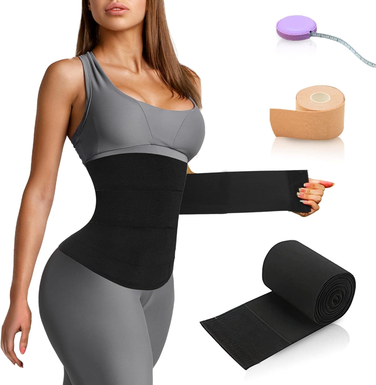 GAKI Store Waist Wrap Women Shape, Adjustable Workout, Back Support, Wrap Waist Trainer For Women