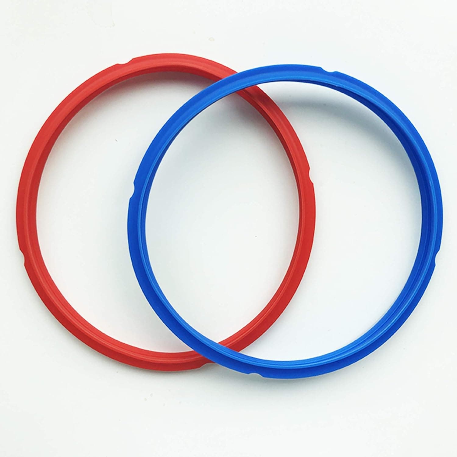 SISS 3 Pack Silicone Sealing Rings, Red, Blue, White Sweet and Savory, Food-Grade Gasket, Replacement Accessory, Pack of 3 Pressure Cooker Accessories Fits 5 or 6 Qt Models