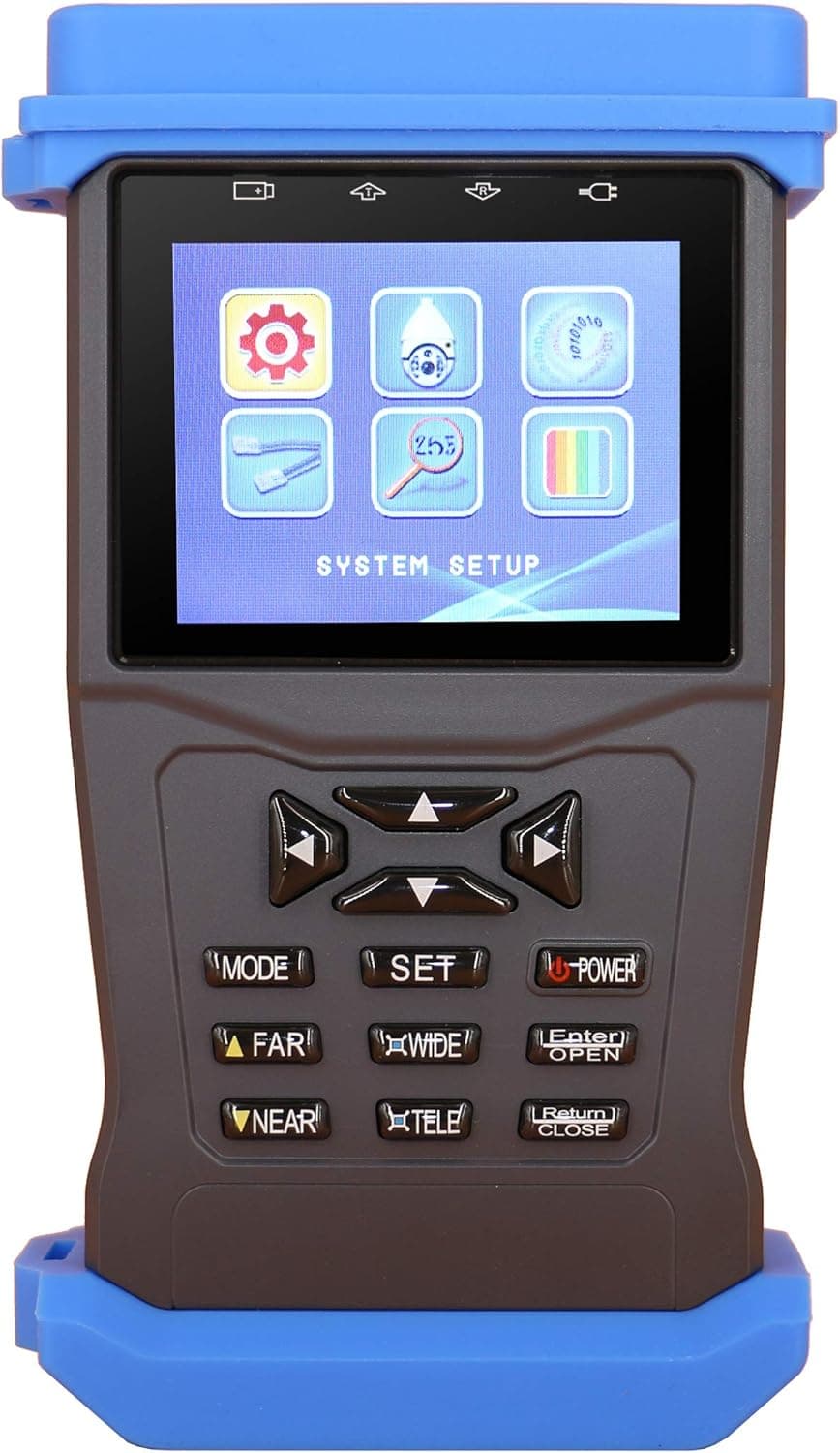 CCTV Tester, Security Camera Monitor for TVI CVI AHD Analogy Camera Test,Video Audio PTZ Control,5MP, RS485 UTP Security Tester Supply 12V /1A Output