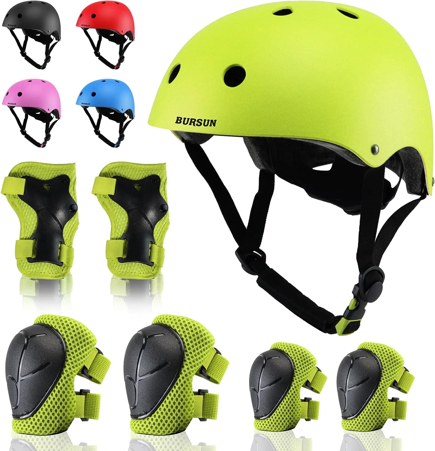BURSUN Kids Bike Helmet Ventilation & Adjustable Toddler Helmet for Ages 2-3-5-8-14 Kids Boys Girls Multi-Sport Helmet for Bicycle Skate Scooter, 5 Colors