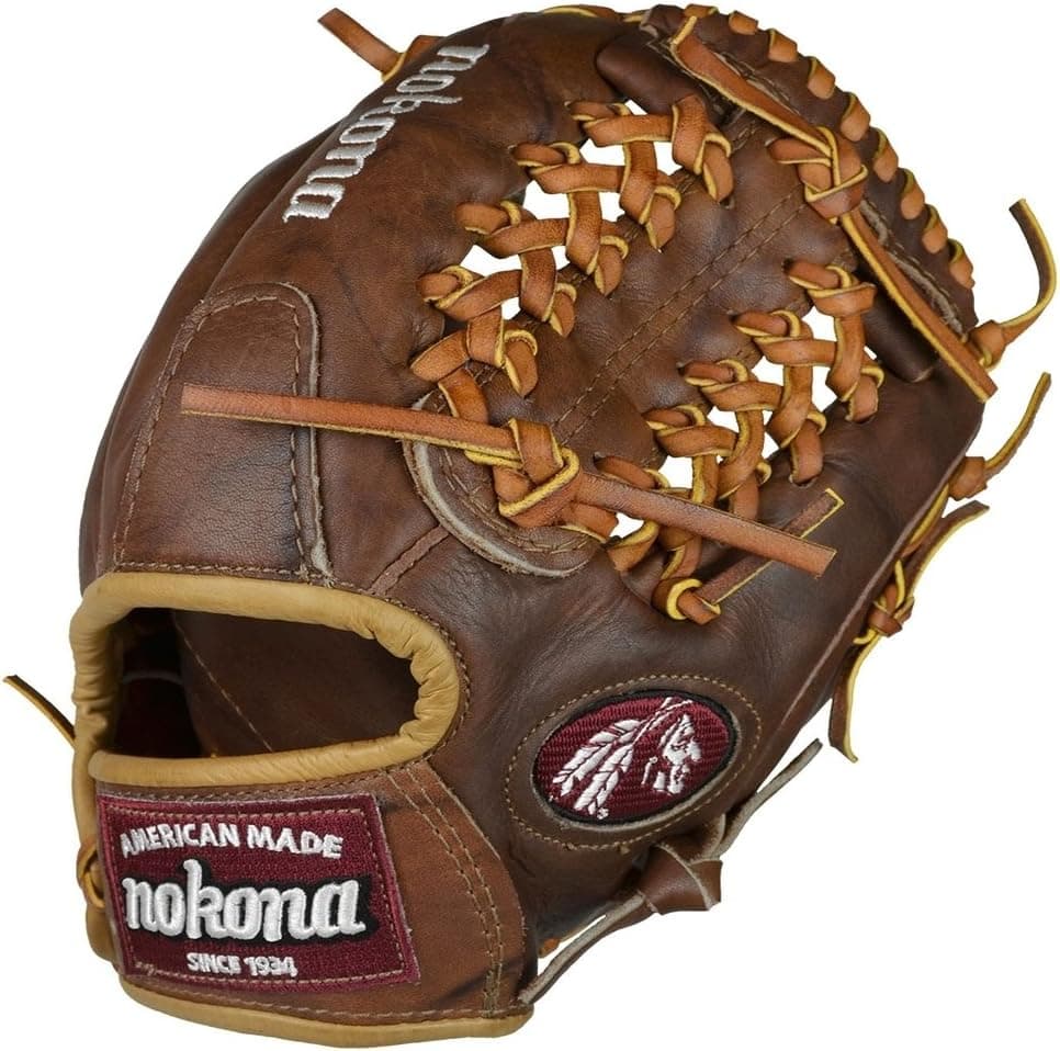 Blackout Tees NOKONA WB-1150 Walnut Baseball Glove Right Left mitt NK