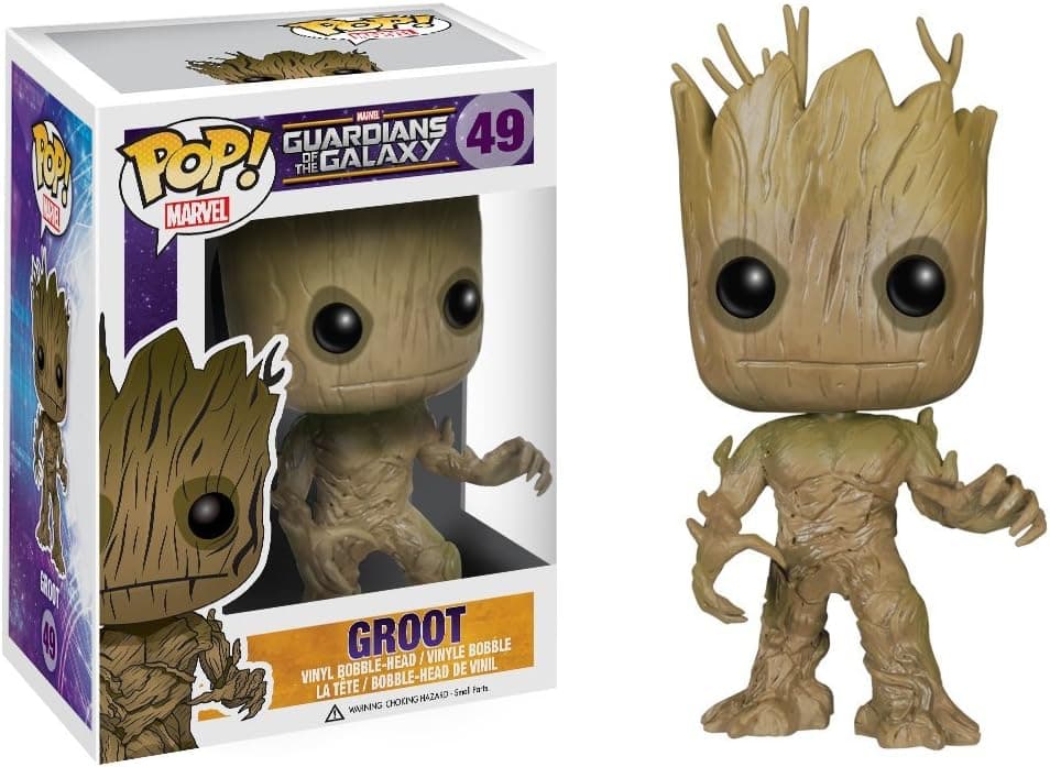 Funko POP Marvel: Guardians of The Galaxy - Groot Vinyl Bobble-Head Figure,Multi-colored,Onesize