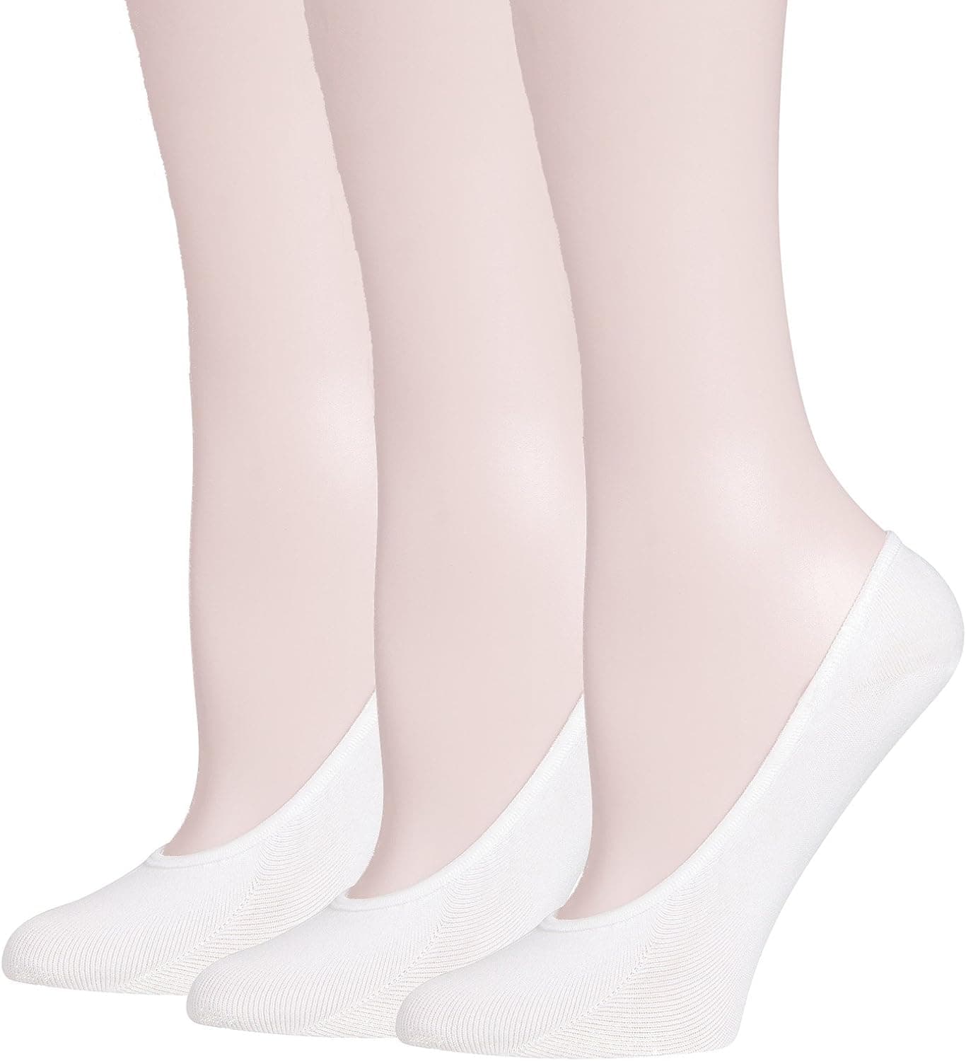 MOOCHI (Pack of 3 pairs Women's No Show Liner Invisible Sheer Socks