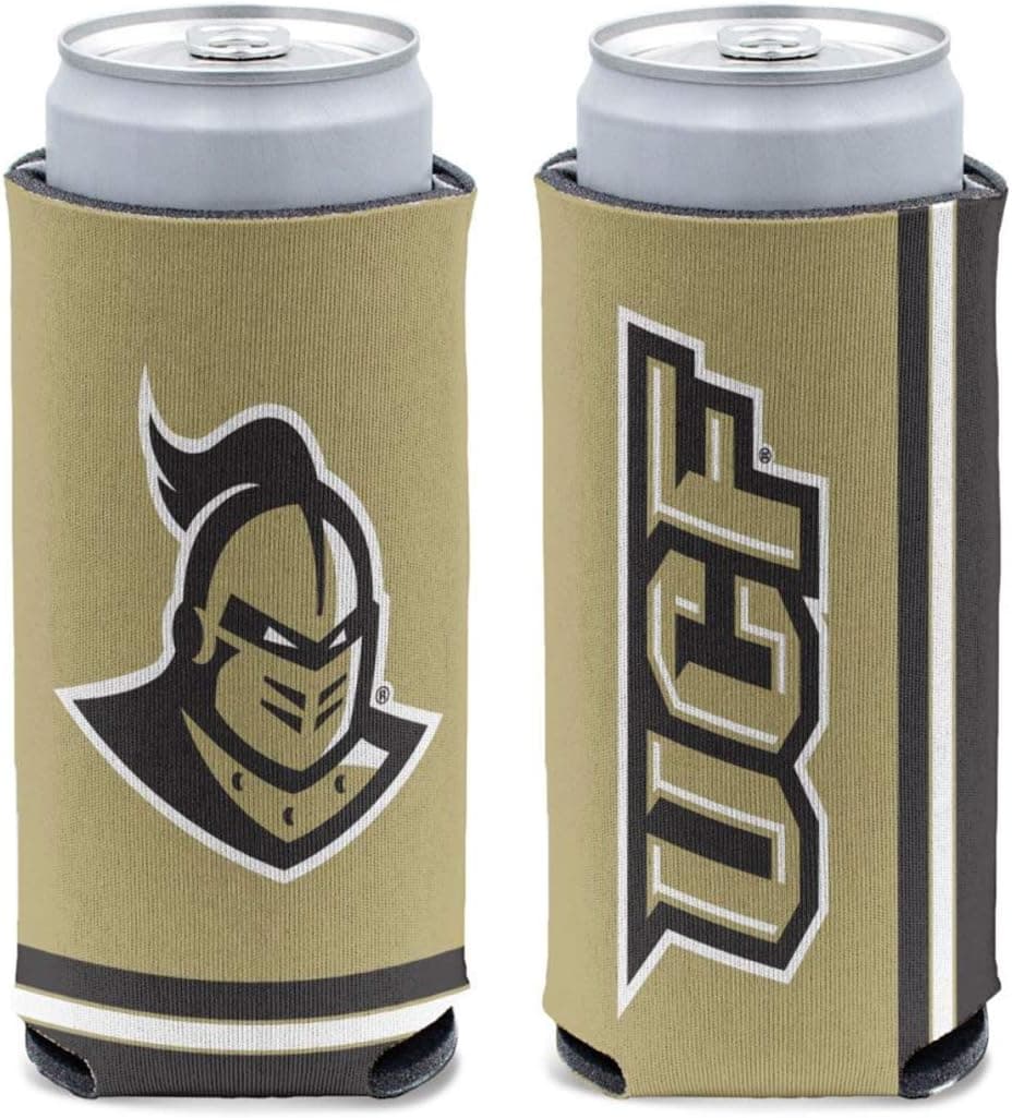 WinCraft University Central Florida UCF Knights Slim Can Cooler, 1-Pack, (Foldable, 2-Sided Design)
