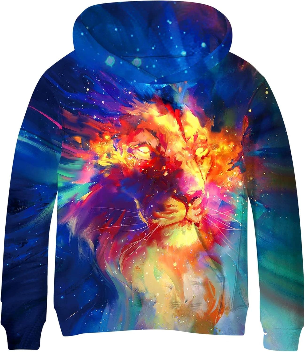 SAYM Teen Boys' Galaxy Fleece Sweatshirts Pocket Pullover Hoodies 4-16Y