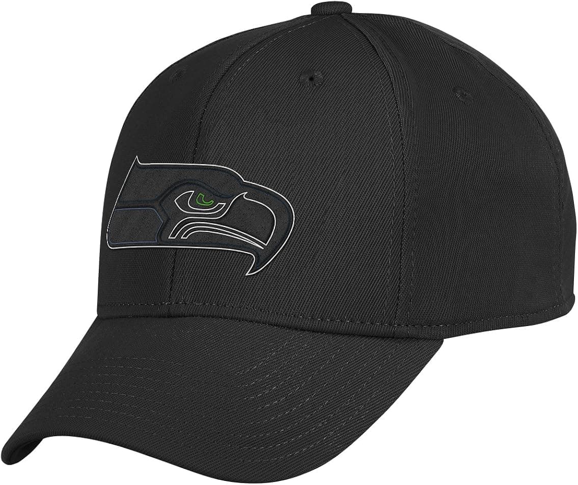 NFL Seattle Seahawks End Zone Black Structured Flex Hat - Tw90Z