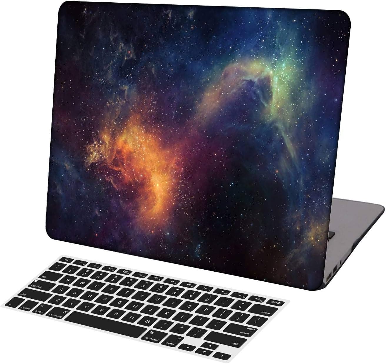 KSK KAISHEK Laptop Case for MacBook Pro 13 inch(2016-2020 Release,Touch Bar,M1/M2) Model A2338 A2289 A2251 A2159 A1989 A1708 A1706,Plastic Hard Shell Keyboard Cover,Space Galaxy