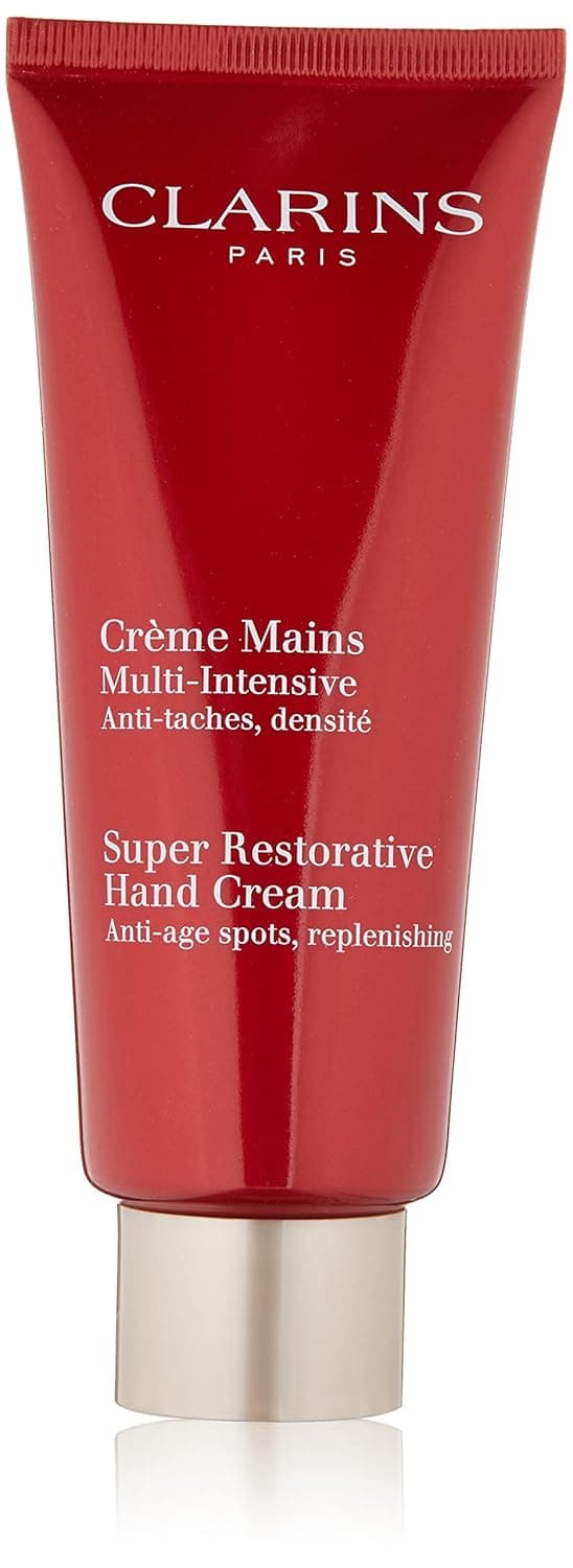 Clarins Super Restorative Hand Cream | Anti-Aging | Targets Dark Spots and Wrinkles | Promotes Youthful-Looking Hands Immediately and Over Time | Shea and Mango Butters Nourish, Soften and Smoothe