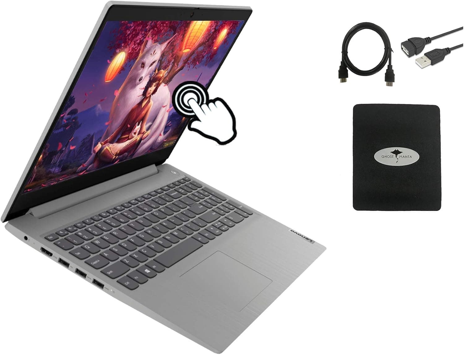 2021 Newest Lenovo IdeaPad 3 15" Touch Screen HD Laptop, Intel Core i5-1035G1(Beat i7-8650U), 32GB Memory 1TB SSD, HDMI WiFi WiFi 5, Windows 10 w/GM Accessories + office365 Personal
