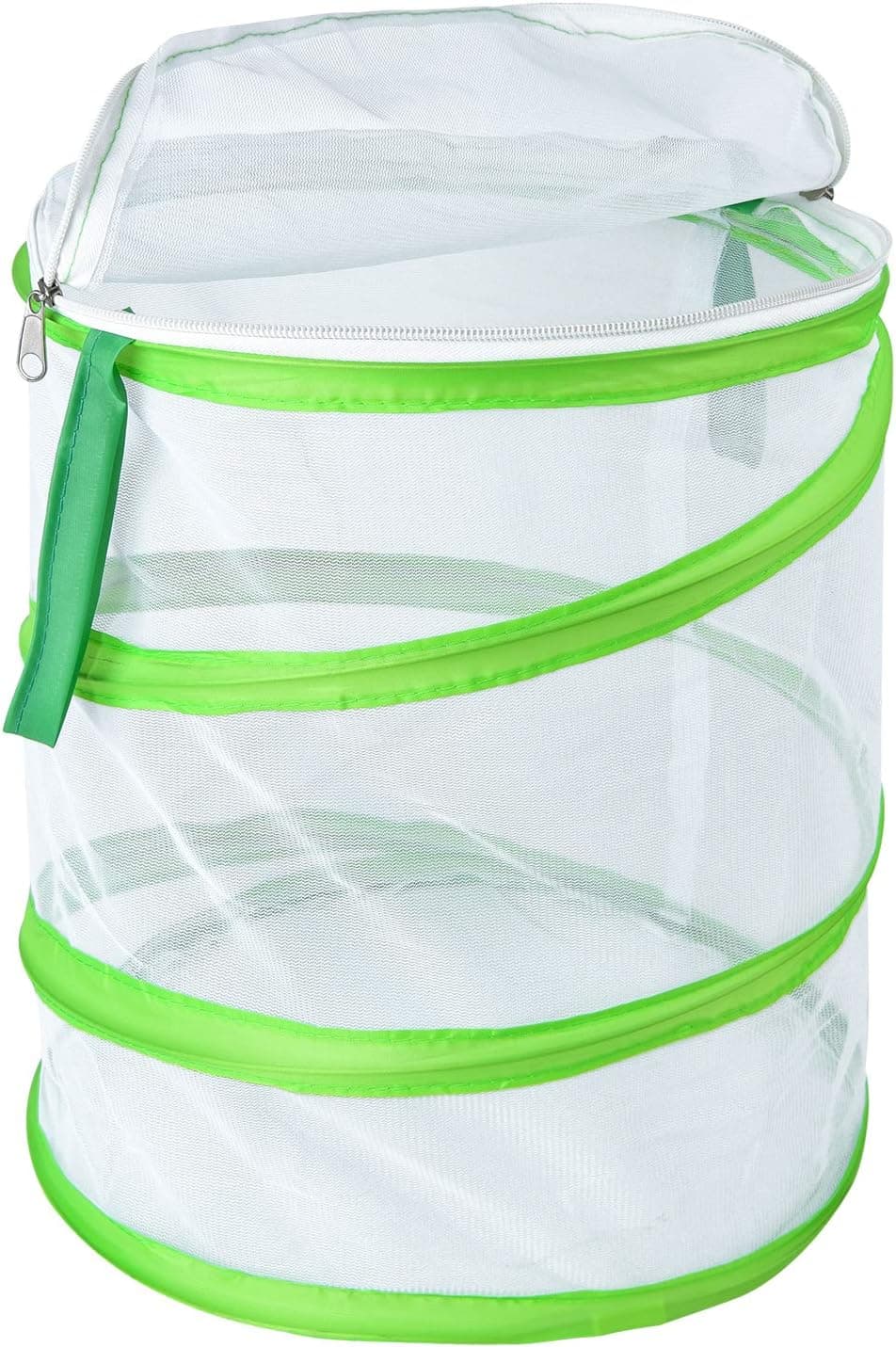 Coopay Insect and Butterfly Habitat Cage Terrarium Pop-up Collapsible White Butterfly Net Insect Mesh Cage (14 Inches Tall)