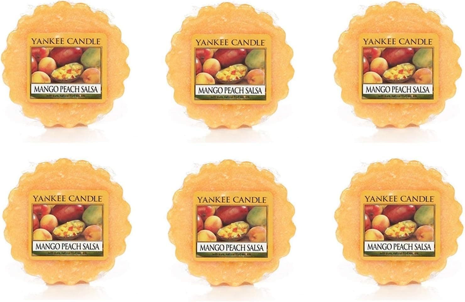 Yankee Candle Lot of 6 Mango Peach Salsa Tarts Wax Melts