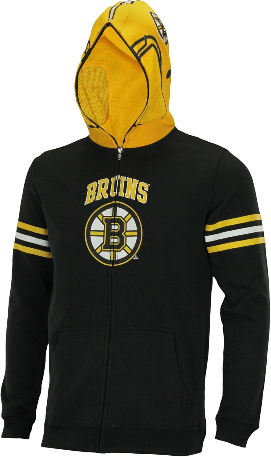 Outerstuff NHL Big Boys Youth (8-18) Full Zip Helmet Masked Fleece Hoodie, Team Option