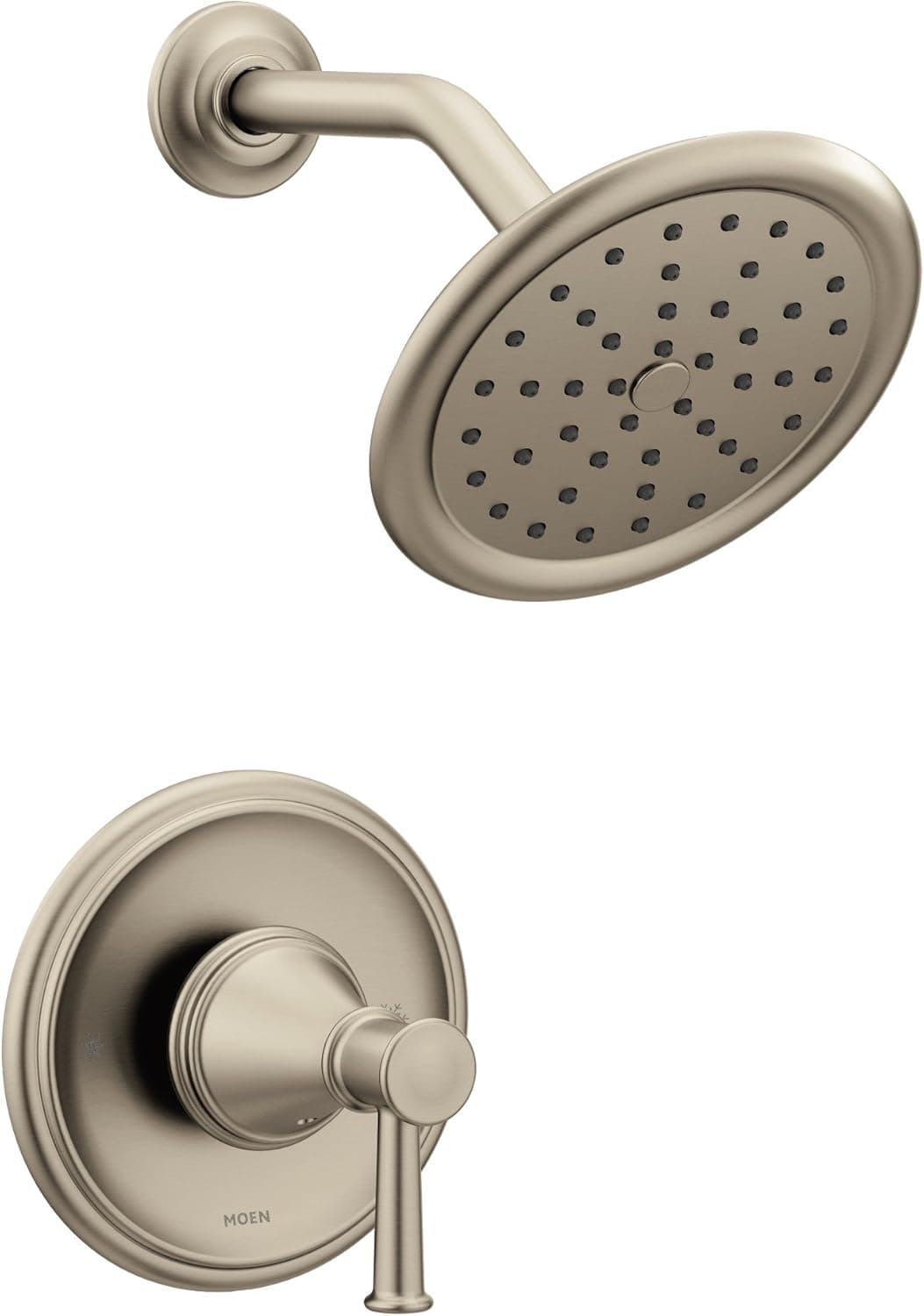 Moen T2312EPBN Belfield Posi-Temp Shower Trim Kit with Eco-Performance Showerhead, Valve Required, Brushed Nickel
