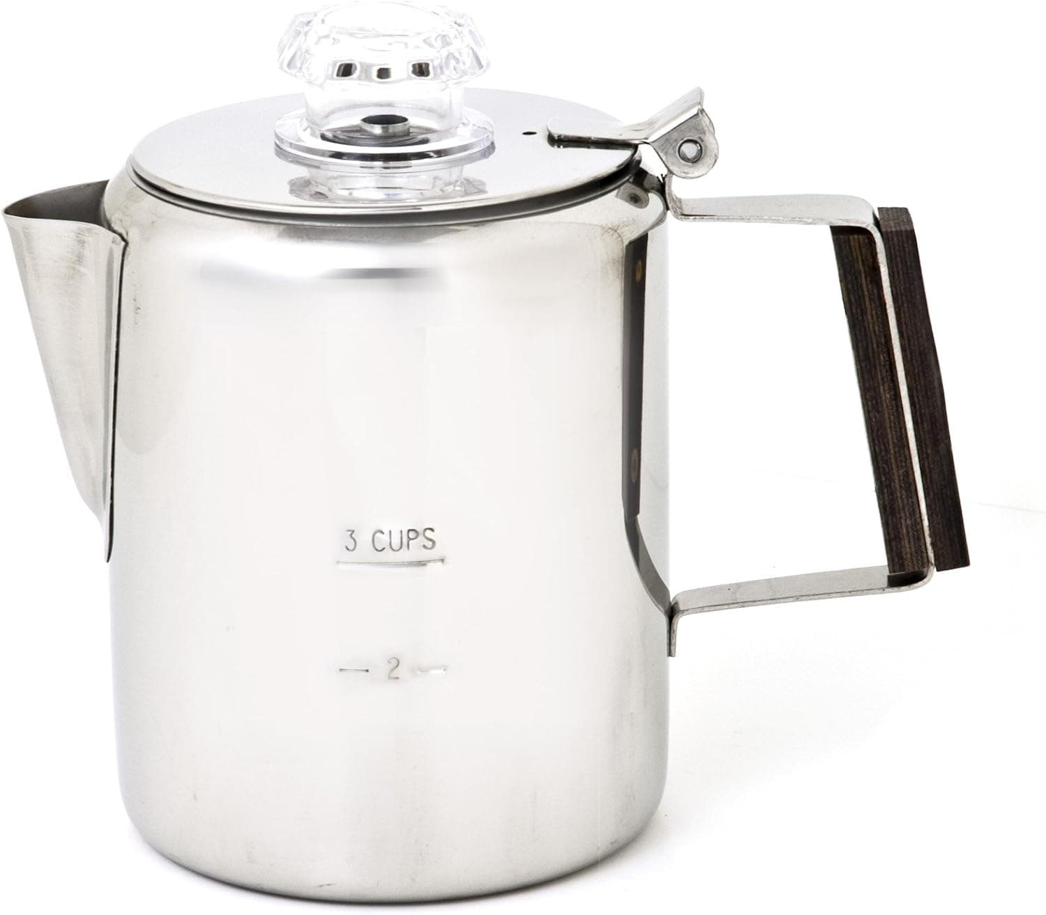 Chinook 41110 Coffee Percolator, 3 Cup, Stainless Steel