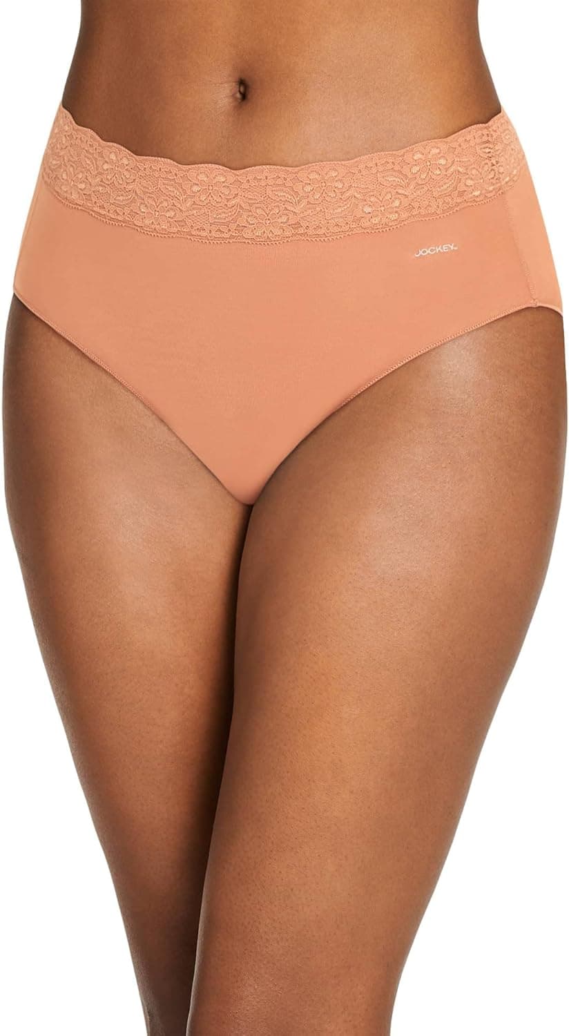 Jockey Women's Underwear No Panty Line Promise Tactel Lace Hip Brief