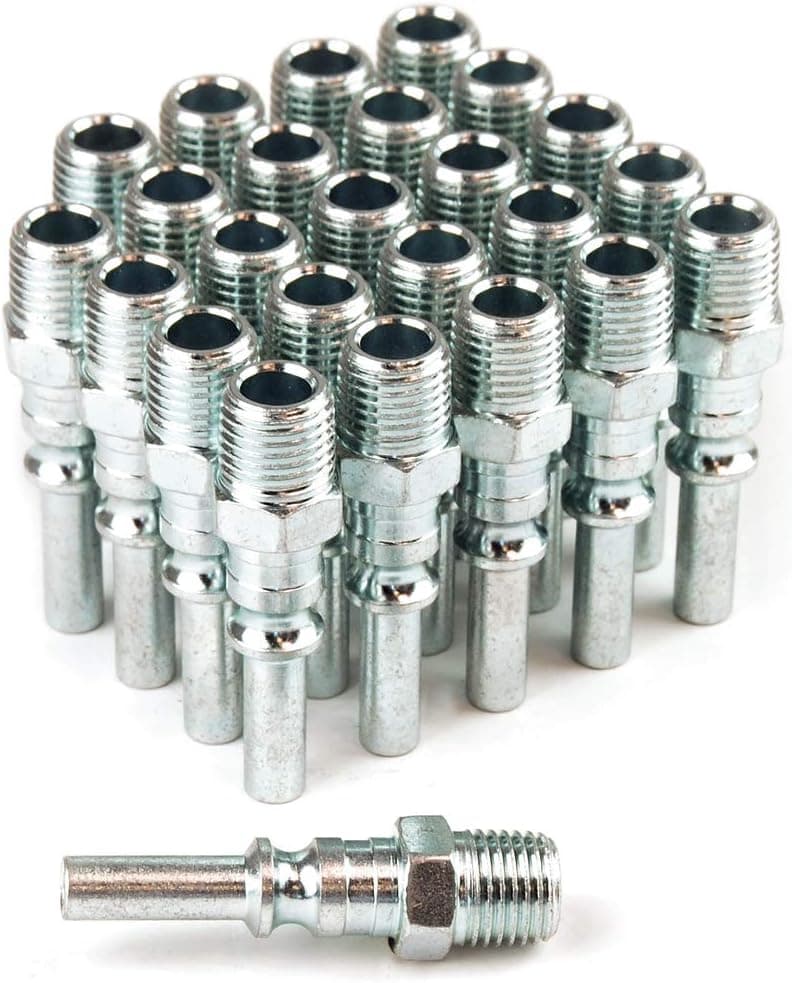 Primefit LP1414MS-B25-P Lincoln Steel Plug 1/4" x 1/4" Male (Bulk 25-Piece)